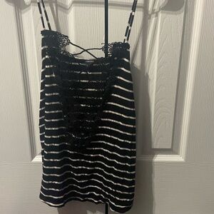 Open front Tank with Lace detail